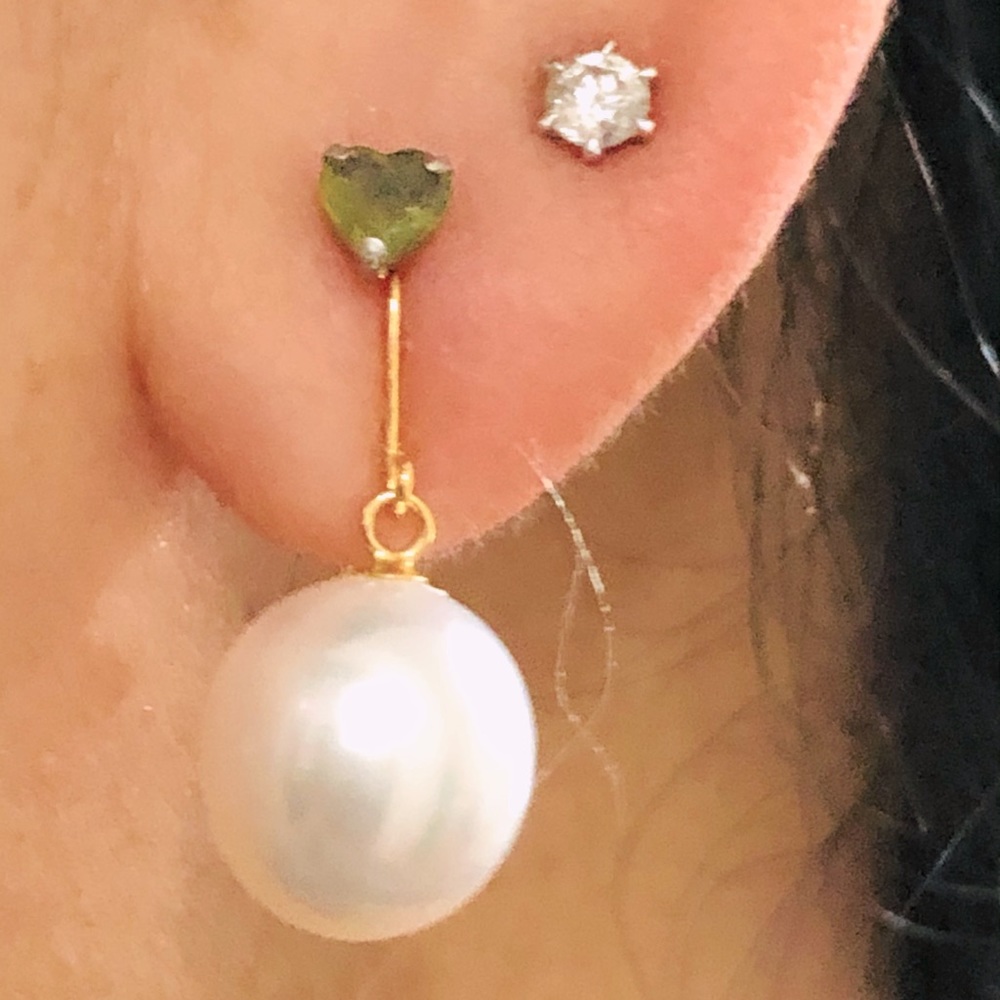 Authentic pearl earings
